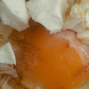 クリームチーズの卵かけご飯